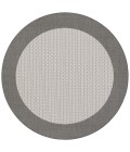 Couristan Recife Checkered Field 6' x 9' Grey/White Area Rug