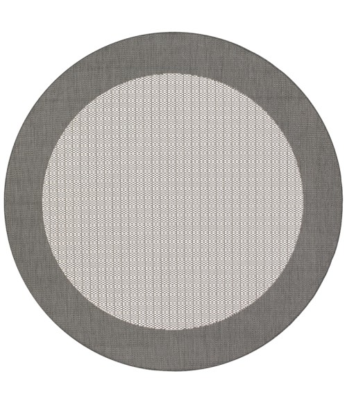 Couristan Recife Checkered Field 6' x 9' Grey/White Area Rug