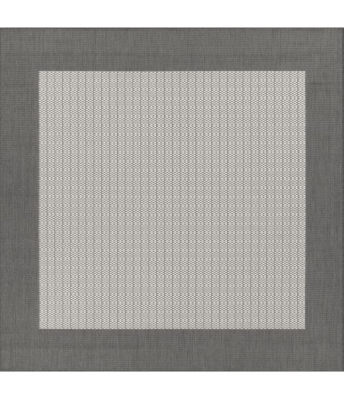 Couristan Recife Checkered Field 6' x 9' Grey/White Area Rug