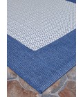 Couristan Recife Checkered Field Long Runner Ivory/Indigo Area Rug