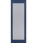 Couristan Recife Checkered Field Long Runner Ivory/Indigo Area Rug