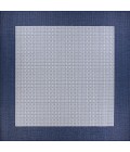 Couristan Recife Checkered Field Long Runner Ivory/Indigo Area Rug
