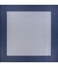 Couristan Recife Checkered Field 6' x 9' Ivory/Indigo Area Rug