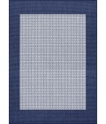 Couristan Recife Checkered Field 6' x 9' Ivory/Indigo Area Rug