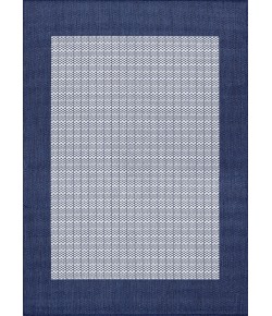Couristan Recife Checkered Fiel Divory/Indigo Area Rug 8 ft. 6 in. X 8 ft. 6 in. Square