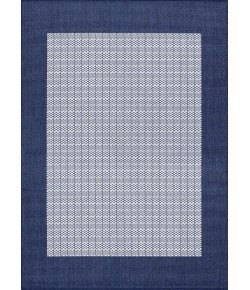 Couristan Recife Checkered Fiel Divory/Indigo Area Rug 2 ft. 3 in. X 11 ft. 9 in. Rectangle