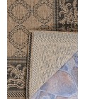 Couristan Recife Garden Lattice 2' x 4' Cocoa/Black Area Rug