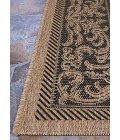 Couristan Recife Garden Lattice Square Cocoa/Black Area Rug