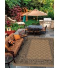 Couristan Recife Garden Lattice Square Cocoa/Black Area Rug