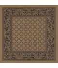 Couristan Recife Garden Lattice 6' x 9' Cocoa/Black Area Rug