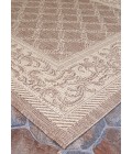 Couristan Recife Garden Lattice Square Cocoa/Natural Area Rug