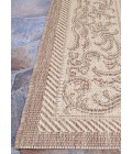 Couristan Recife Garden Lattice Square Cocoa/Natural Area Rug