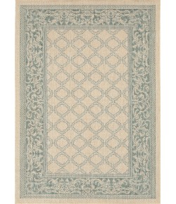 Couristan Recife Garden Lattice Natural/Green Area Rug 2 ft. 3 in. X 11 ft. 9 in. Rectangle