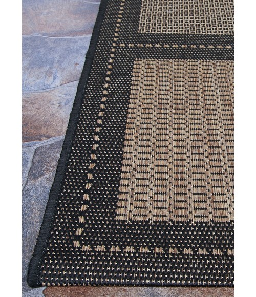 Couristan Recife Summit 8' x 11' Cocoa/Black Area Rug