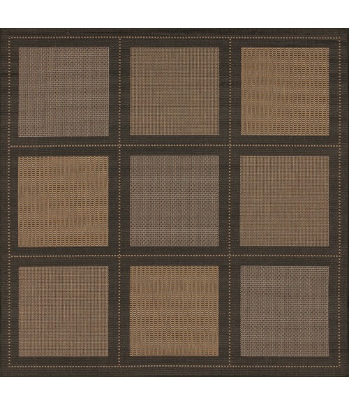 Couristan Recife Summit 8' x 11' Cocoa/Black Area Rug