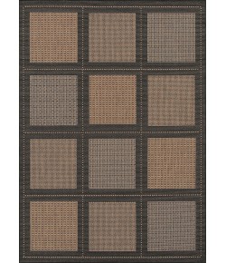 Couristan Recife Summit Cocoa/Black Area Rug 7 ft. 6 in. X 10 ft. 9 in. Rectangle