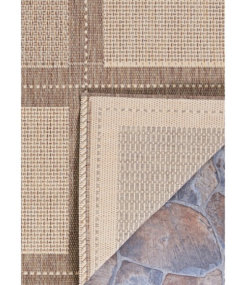 Couristan Recife Summit Long Runner Natural/Cocoa Area Rug