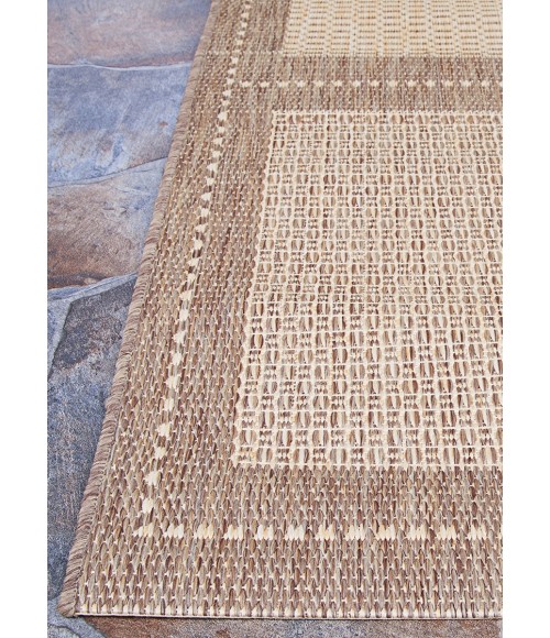 Couristan Recife Summit Long Runner Natural/Cocoa Area Rug