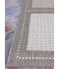 Couristan Recife Summit 2' x 4' Grey/White Area Rug