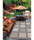 Couristan Recife Summit 2' x 4' Grey/White Area Rug