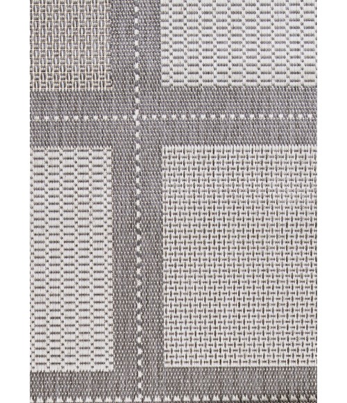 Couristan Recife Summit 2' x 4' Grey/White Area Rug