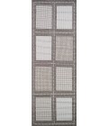 Couristan Recife Summit 2' x 4' Grey/White Area Rug