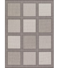 Couristan Recife Summit Grey/White Area Rug 7 ft. 6 in. X 7 ft. 6 in. Round