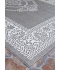 Couristan Recife Antique Medallion Long Runner Grey/White Area Rug