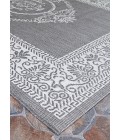 Couristan Recife Antique Medallion Long Runner Grey/White Area Rug