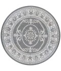 Couristan Recife Antique Medallion Long Runner Grey/White Area Rug