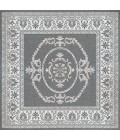 Couristan Recife Antique Medallion Long Runner Grey/White Area Rug