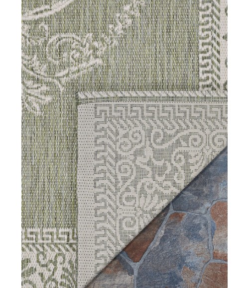 Couristan Recife Sage Leaf/Ivory 1078/4412 2 ft. 3 in. X 7 ft. 10 in. Rectangle Rug