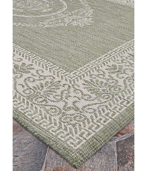 Couristan Recife Sage Leaf/Ivory 1078/4412 2 ft. 3 in. X 7 ft. 10 in. Rectangle Rug