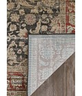 Couristan Zahara Embellished Blossom Extra Large Black/Red/Oatmeal Area Rug