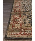 Couristan Zahara Embellished Blossom Extra Large Black/Red/Oatmeal Area Rug