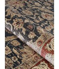 Couristan Zahara Embellished Blossom Extra Large Black/Red/Oatmeal Area Rug