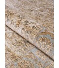 Couristan Zahara Embellished Blossom Extra Large Light Blue/Oatmeal Area Rug