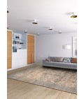 Couristan Zahara Embellished Blossom Extra Large Light Blue/Oatmeal Area Rug
