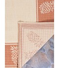 Couristan Recife Tropics 2' x 4' Natural/Terra Cotta Area Rug
