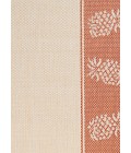 Couristan Recife Tropics 2' x 4' Natural/Terra Cotta Area Rug