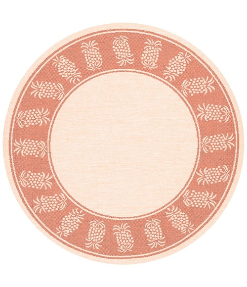 Couristan Recife Tropics 2' x 4' Natural/Terra Cotta Area Rug