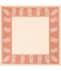 Couristan Recife Tropics 2' x 4' Natural/Terra Cotta Area Rug