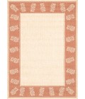 Couristan Recife Tropics 2' x 4' Natural/Terra Cotta Area Rug
