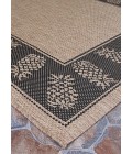 Couristan Recife Tropics 2' x 4' Cocoa/Black Area Rug