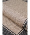 Couristan Recife Tropics Long Runner Cocoa/Black Area Rug