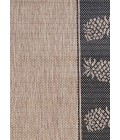 Couristan Recife Tropics 4' x 6' Cocoa/Black Area Rug