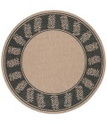 Couristan Recife Tropics 2' x 4' Cocoa/Black Area Rug