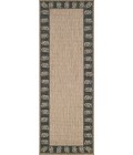 Couristan Recife Tropics 2' x 4' Cocoa/Black Area Rug
