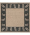 Couristan Recife Tropics 2' x 4' Cocoa/Black Area Rug