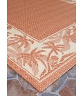 Couristan Recife Island Retreat 9' Round Terra Cotta/Natural Area Rug